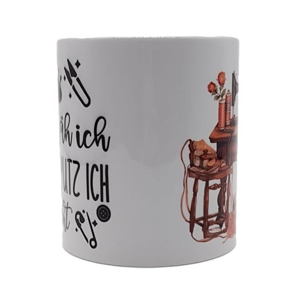 Tasse Heute näh ich, morgen putz ich nicht